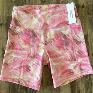 NWT 🏃🏼‍♀️Calvin Klein Running Shorts. Pink. Performance. Run. Exercise.